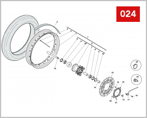 024 - FRONT WHEEL