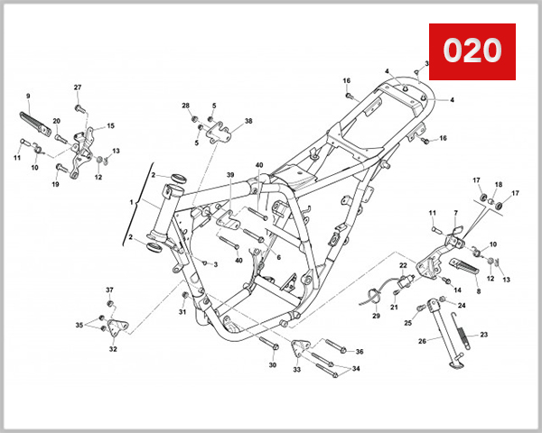 020 - FRAME FOOT RESTS