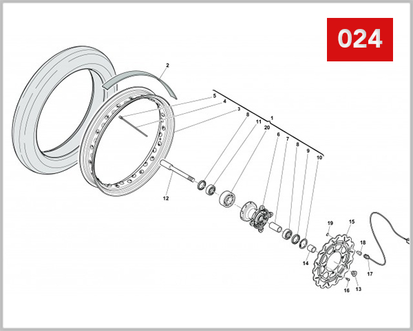 024 - FRONT WHEEL
