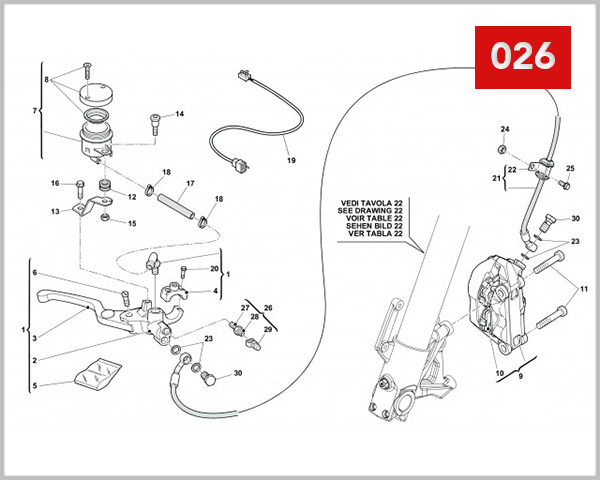 026 - FRONT HYDRAULIC BRAKE