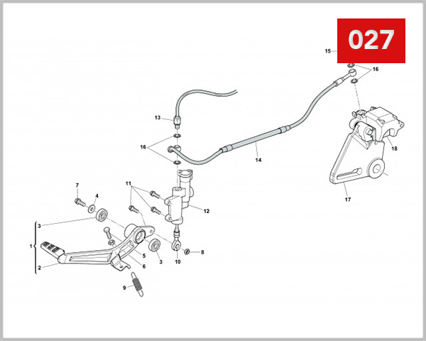 027 - REAR HYDRAULIC BRAKE
