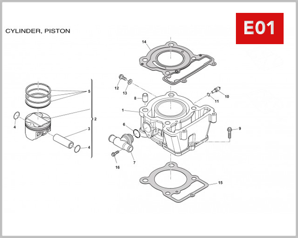 E01 - CYLINDER PISTON
