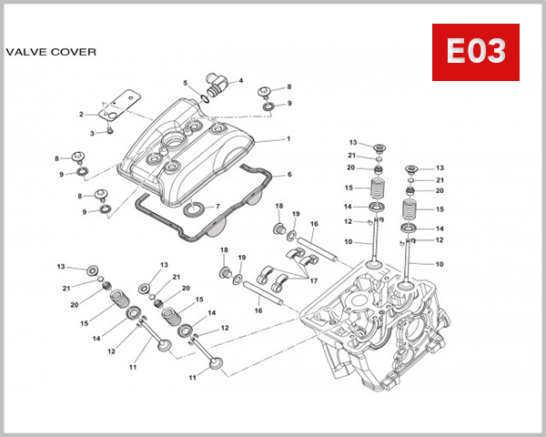 E03 - CYLINDER HEAD COVER