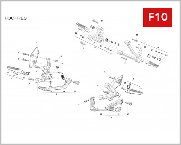 F10 - FOOTREST