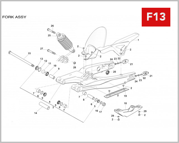F13 - SHOCK ABSORBER