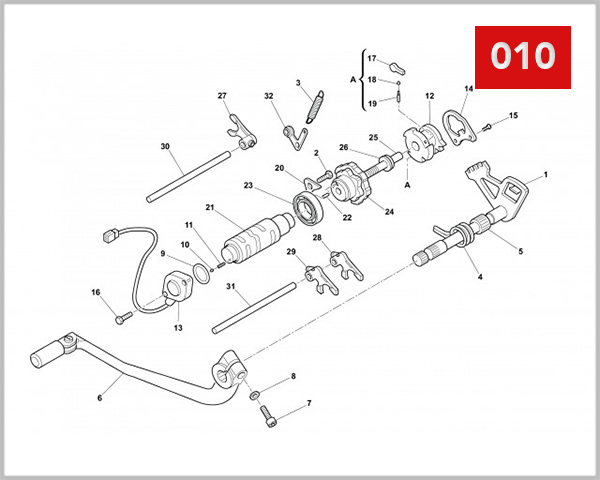 010 - GEARSHIFT MECHANISM
