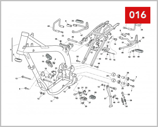 016 - FRAME FOOT RESTS