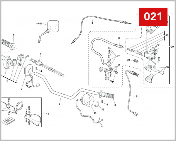 021 - HANDLEBAR AND CONTROLS