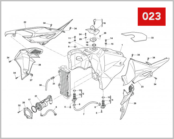 023 - GAS TANK PANEL