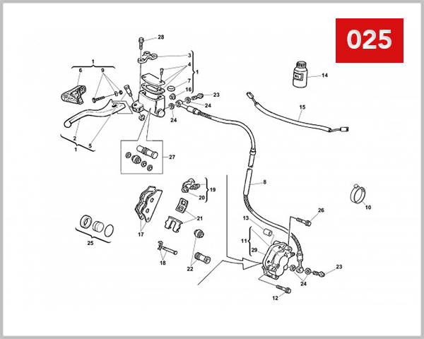 025 - FRONT HYDRAULIC BRAKE (RS 650R)
