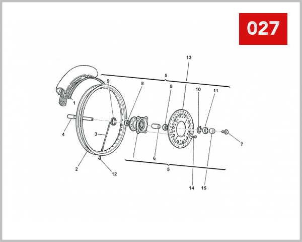 027 - FRONT WHEEL (SM 650R)