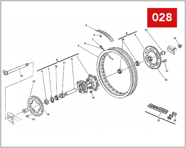 028 - REAR WHEEL