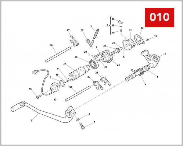 010 - GEARSHIFT MECHANISM