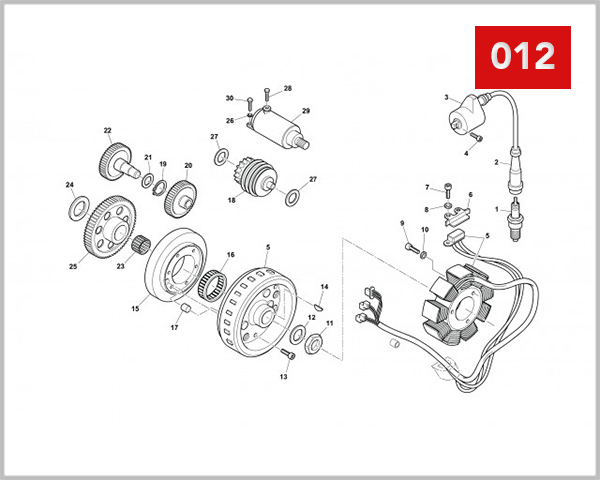 012 - IGNITION SYSTEM ELECTRIC SYSTEM