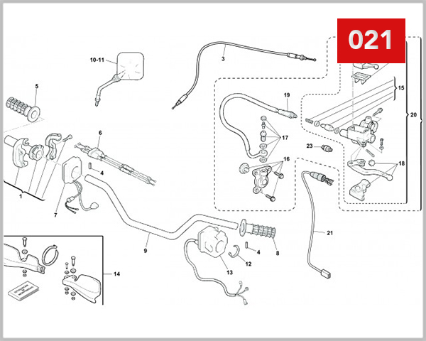 021 - HANDLEBAR AND CONTROLS
