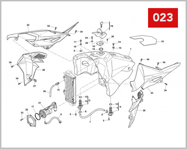 023 - GAS TANK PANEL