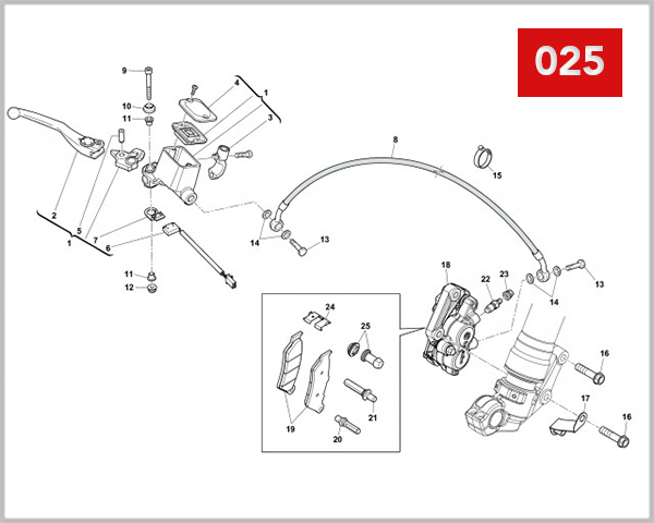 025 - FRONT HYDRAULIC BRAKE