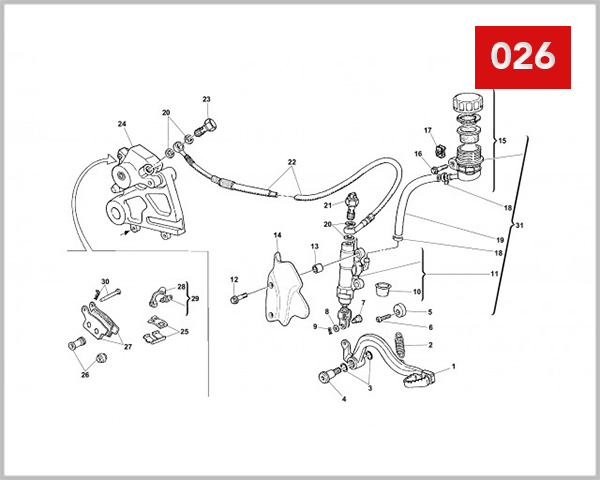 026 - REAR HYDRAULIC BRAKE