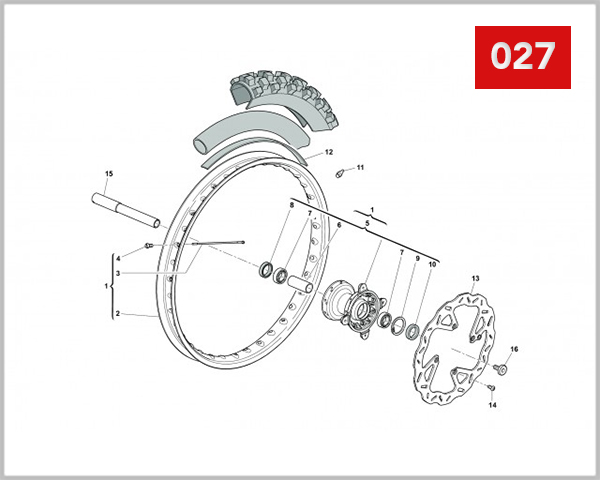 027 - FRONT WHEEL
