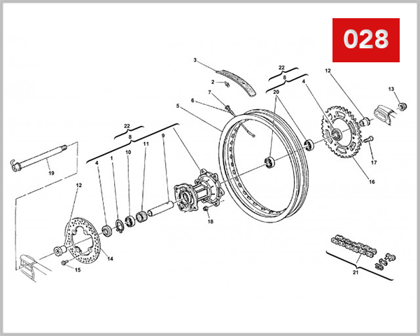 028 - REAR WHEEL