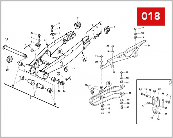018 - REAR SWING ARM