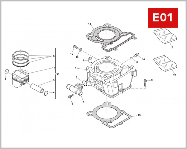 E01 - CYLINDER PISTON