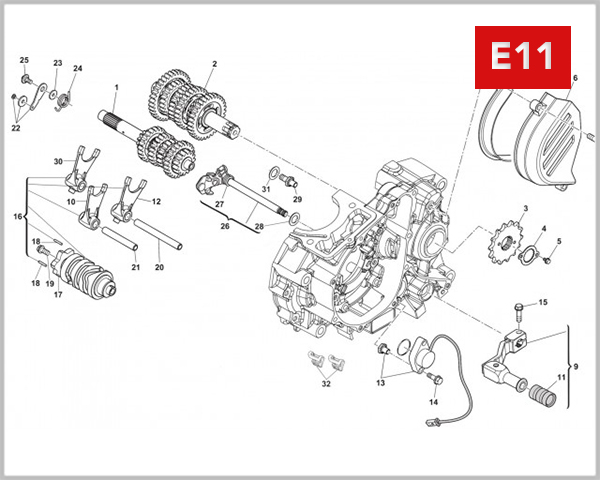 E11 - GEAR CHANGE CONTROL