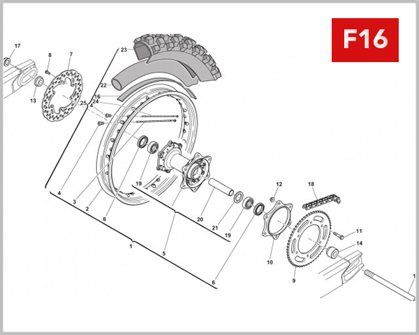 F16 - REAR WHEEL