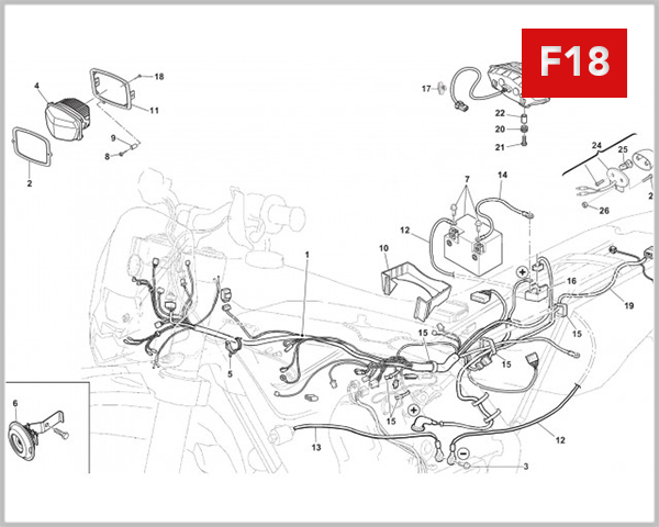 F18 - WIRE HARNESS / HEADLAMPS