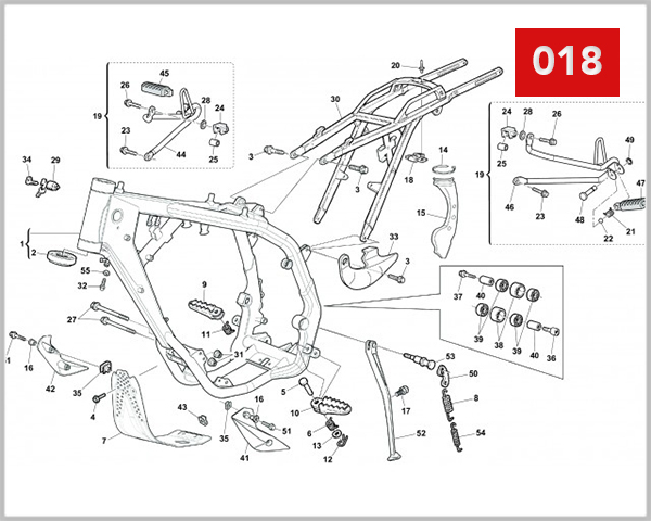 018 - FRAME FOOT RESTS