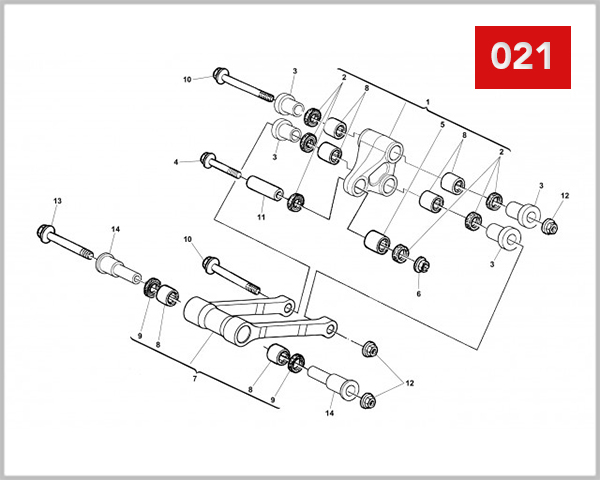 021 - REAR SUSPENSION LINKAGE