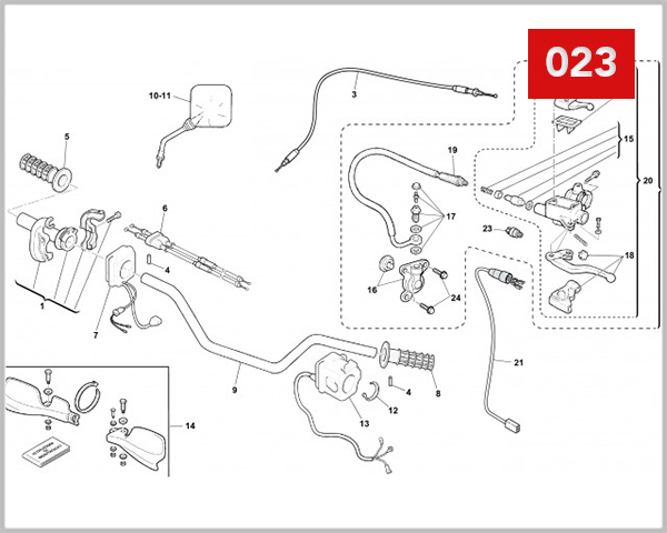 023 - HANDLEBAR AND CONTROLS