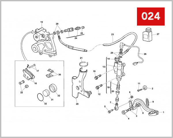 024 - REAR BRAKE SYSTEM