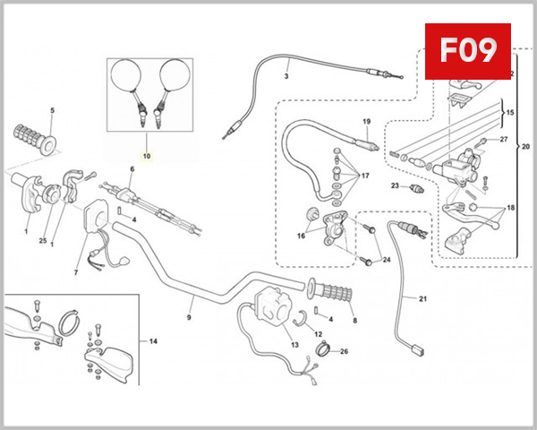 F09 - HANDLEBAR & CONTROLS