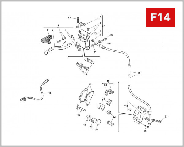 F14 - MASTER CYLINDER COMBINATION