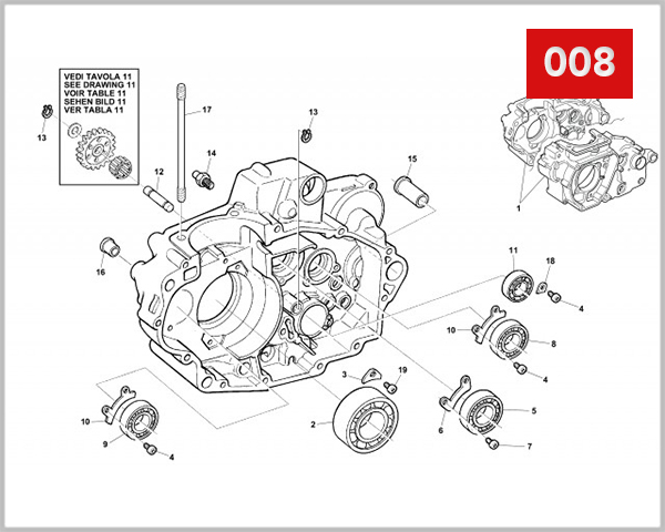 008 - CRANKCASE RIGHT