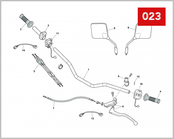 023 - HANDLEBAR AND CONTROLS