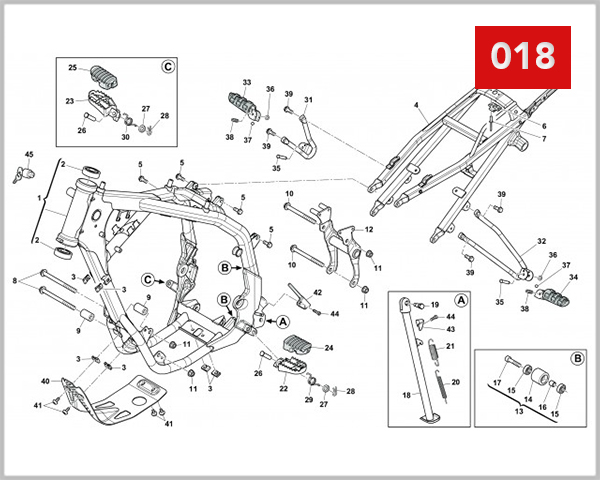 018 - FRAME FOOT RESTS
