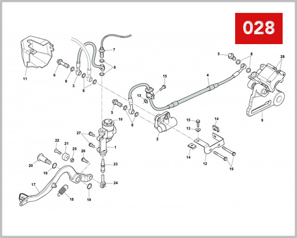 028 - REAR HYDRAULIC BRAKE
