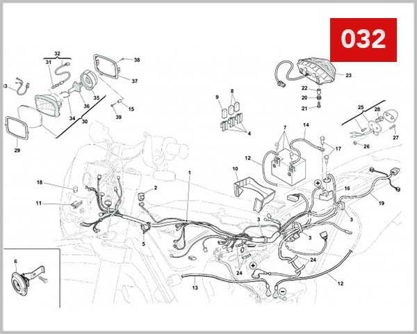 032 - MAIN WIRING HARNESS ELECTRICAL PARTS
