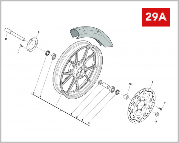 29A - FRONT WHEEL (SM 125R)