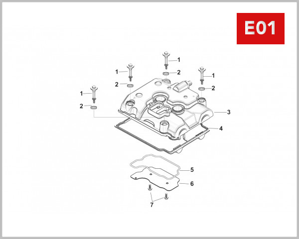 E01 - CYLINDER HEAD COVER