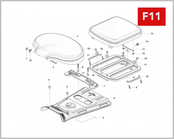 F11 - SEAT ASSY