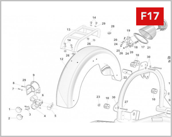 F17 - SIDE CAR FENDER