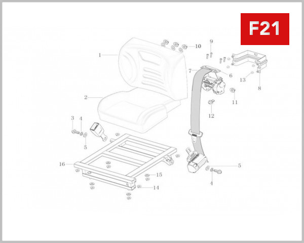 F21 - LOWER BODY/BASKET SEAT