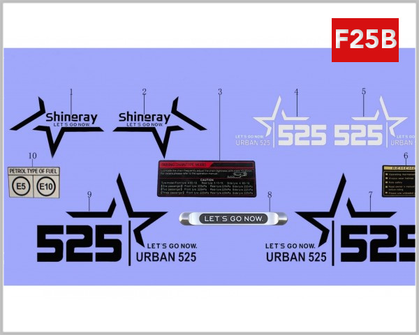 F25B - DECAL (WHITE)