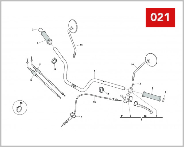 021 - HANDLEBAR AND CONTROLS
