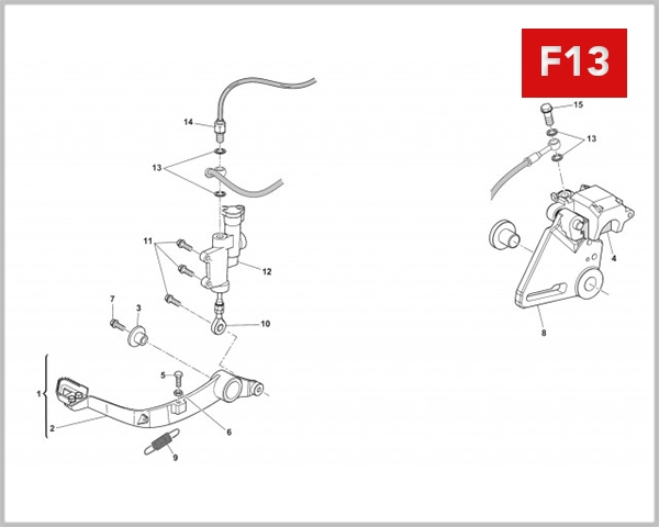 F13 - REAR HYDRAULIC BRAKE