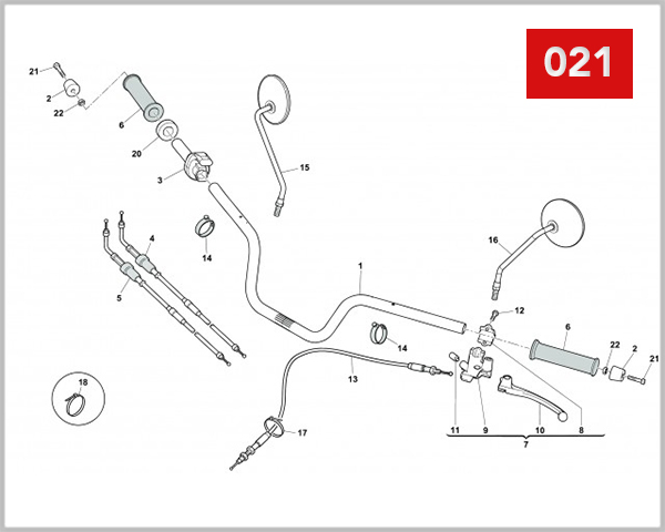 021 - HANDLEBAR AND CONTROLS