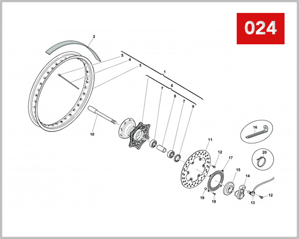 024 - FRONT WHEEL